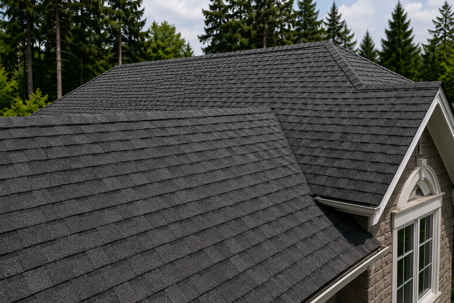Asphalt shingle roof